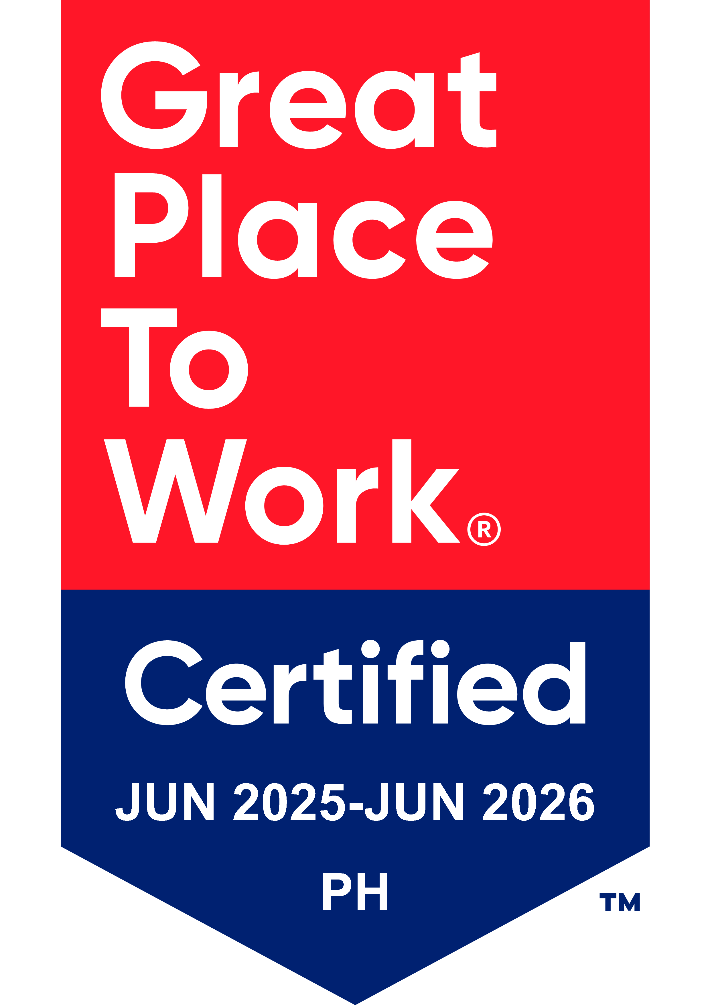 Great Place To Work Certified June 2025 to June 2026